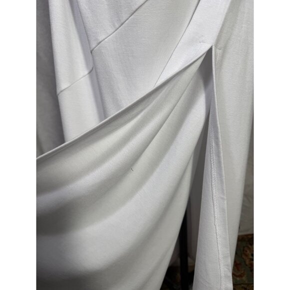 Halogen Dolman Sleeve Midi Dress in Bright White Sz L New With Imperfections - Picture 9 of 12